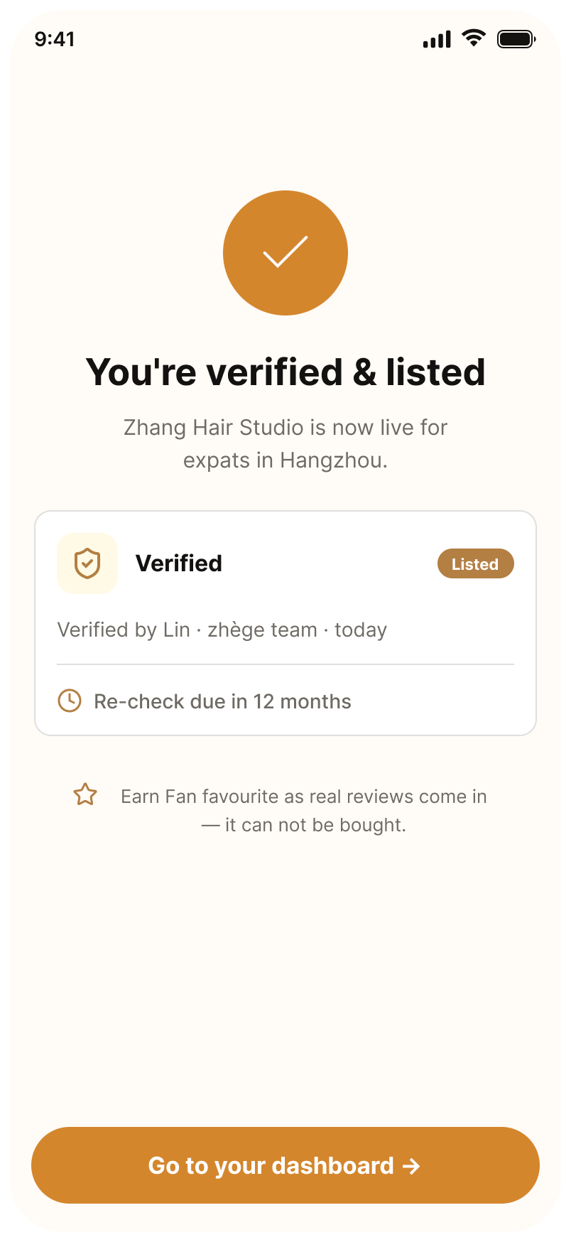 Verified, light